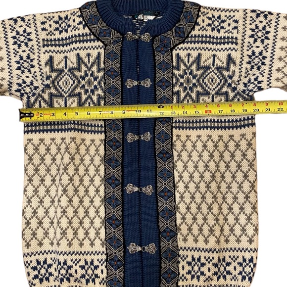 Dale of Norway cardigan Sweater Nordic Blue size small - Picture 8 of 9